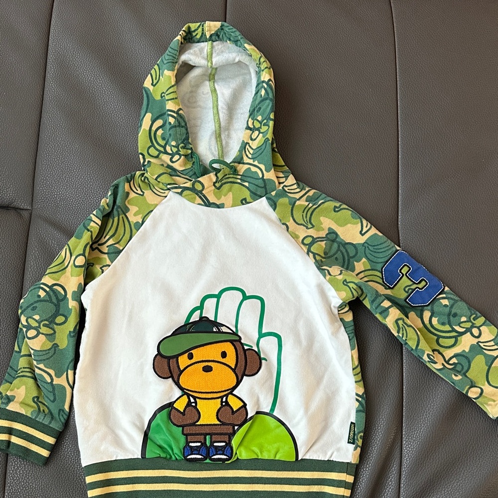 Why and 1/2 Boys Monkey Hoodie